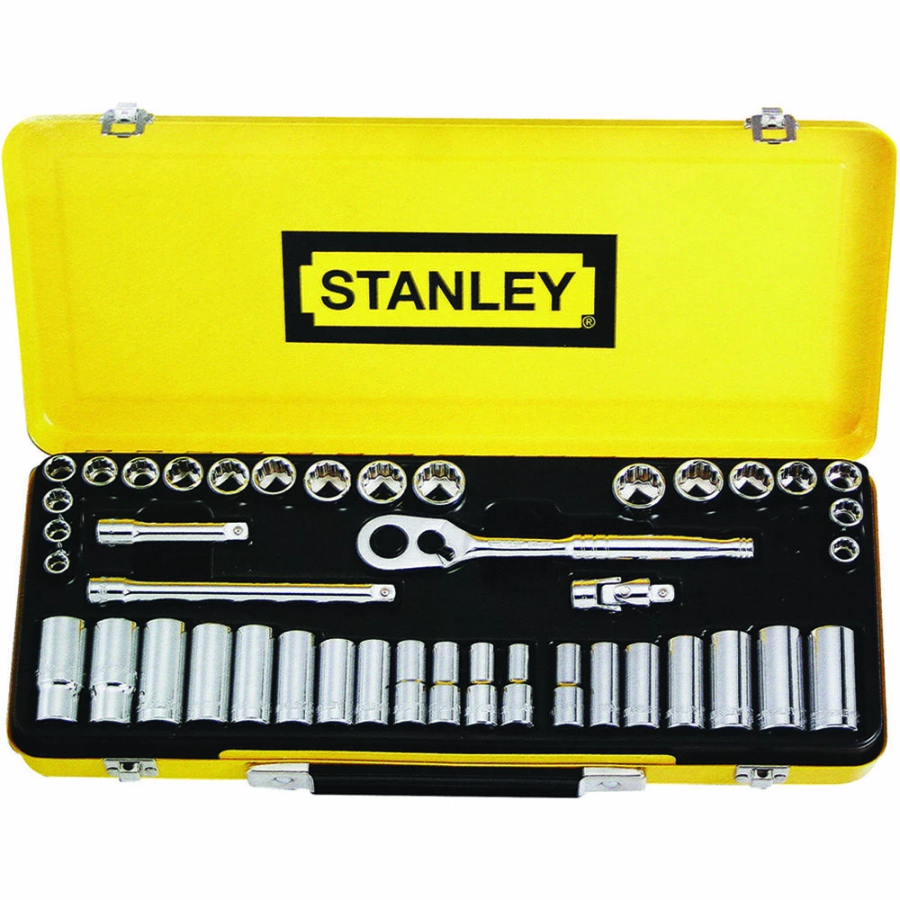 Promo β¨ Stanley Socket Set 3/8" Drive Metric/SAE 42 Piece π