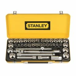 Wholesale 🌟 Stanley Socket Set 1/2" Drive Metric/SAE 40 Piece ⌛