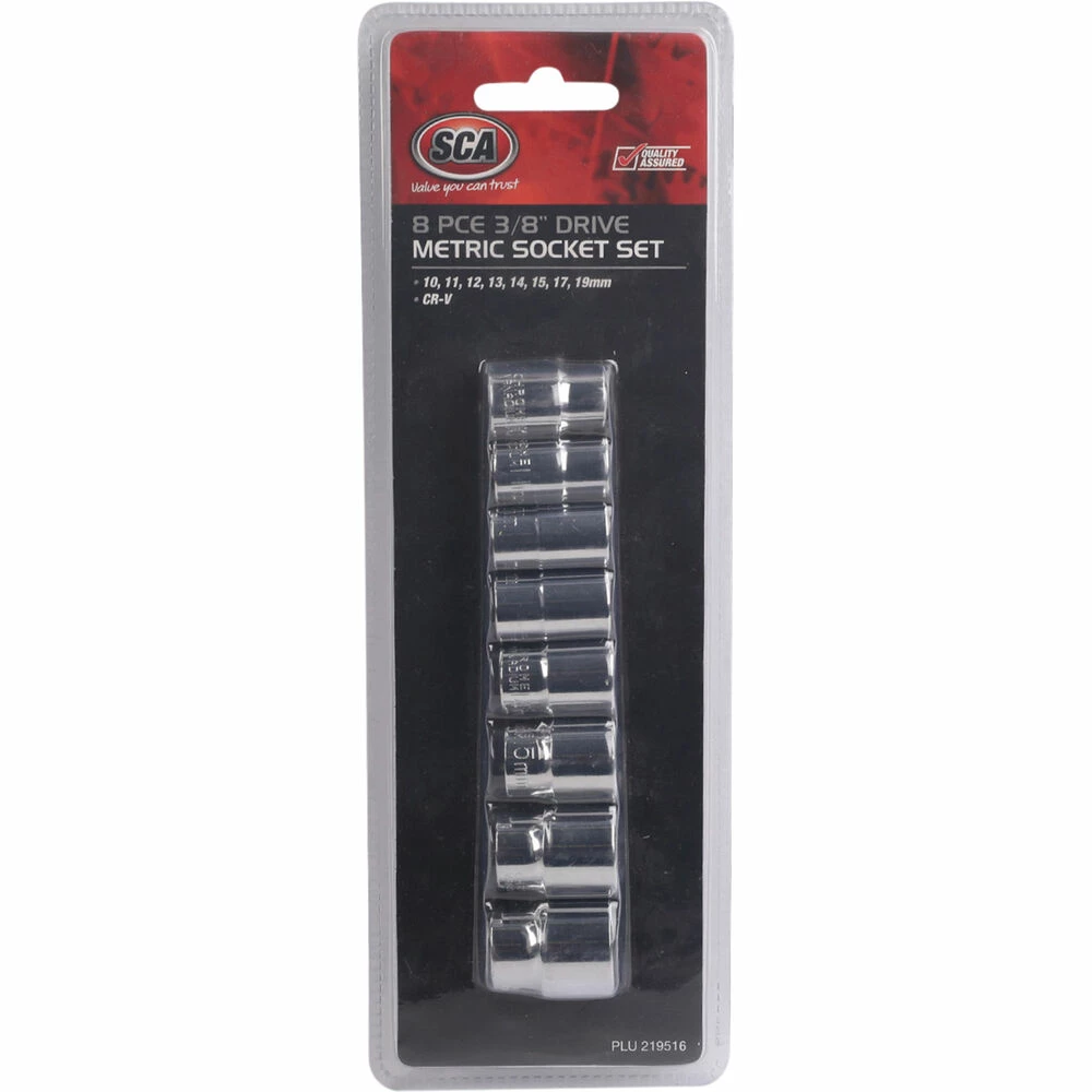 Budget π€© SCA Socket Set 3/8" Drive Metric 8 Piece π§¨