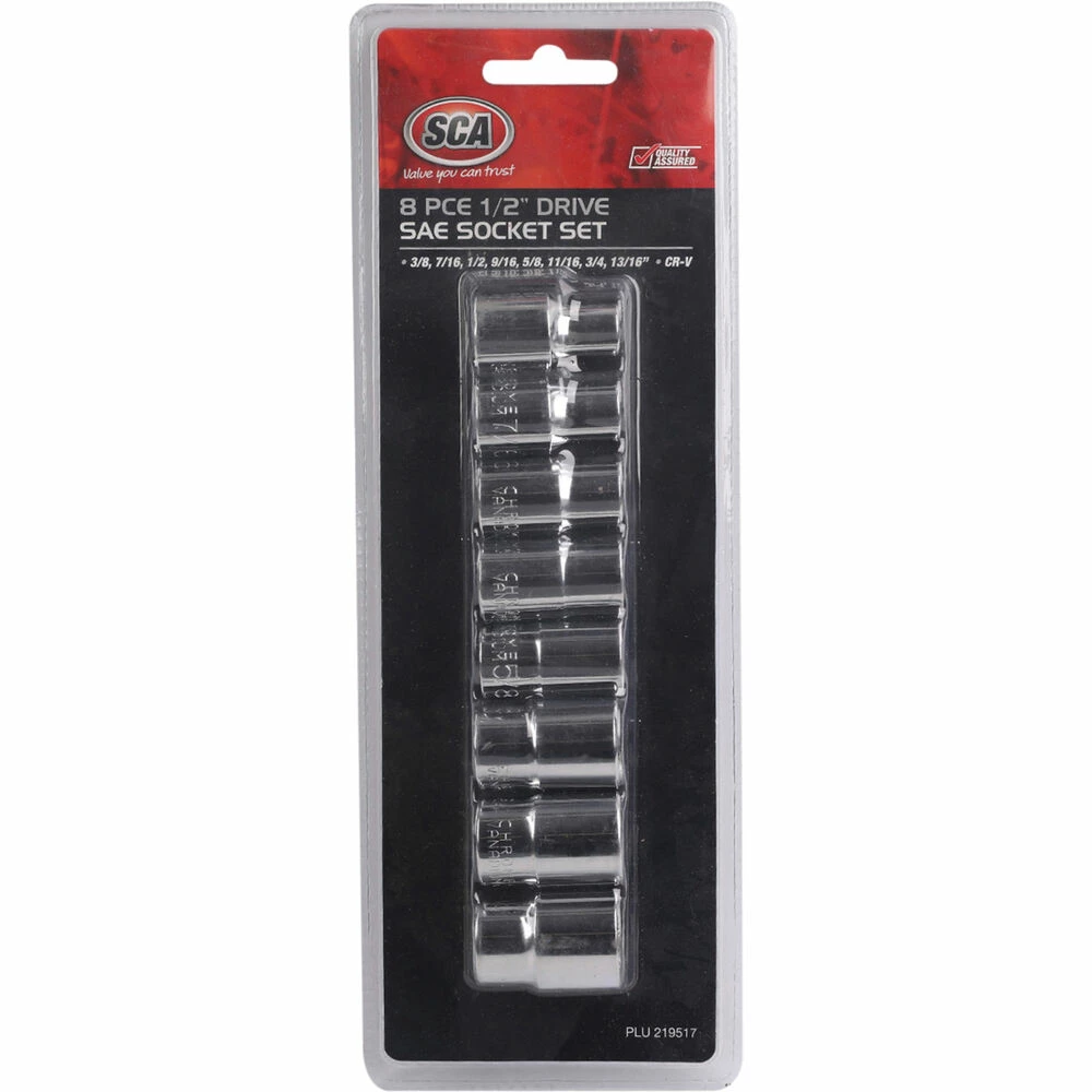 Cheap π SCA Socket Set 1/2" Drive SAE 8 Piece π