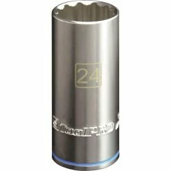 Promo ⭐ ToolPRO Single Socket Deep 1/2" Drive 24mm ⌛