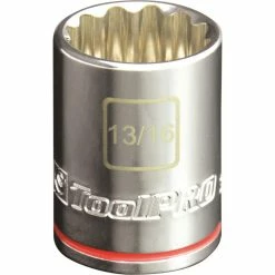 Outlet 🛒 ToolPRO Single Socket 1/2" Drive 13/16" 😉