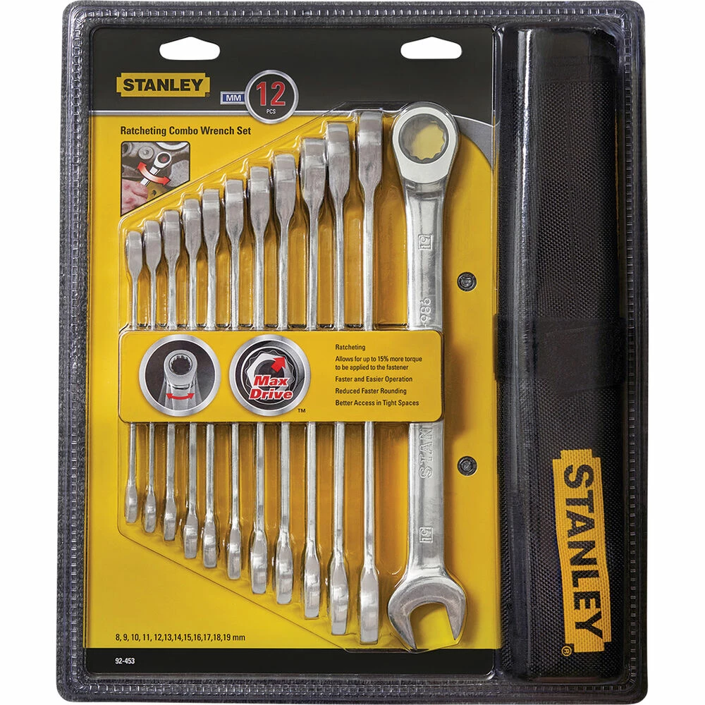 Best Pirce π Stanley Ratchet Spanner Set Metric 12 Piece β€οΈ - Image 2