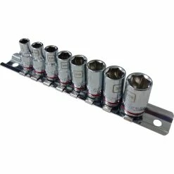 Top 10 🛒 ToolPRO Socket Rail Set 1/4" Drive SAE 8 Piece ⭐