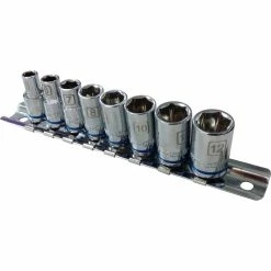 Discount 🧨 ToolPRO Socket Rail Set 1/4" Drive Metric 8 Piece 😀