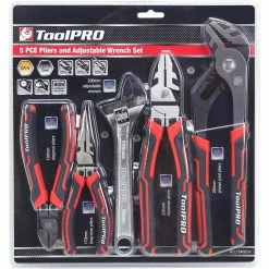 Cheap 🤩 ToolPRO Plier And 🔧 Wrench Set - 5 Pieces 🥰