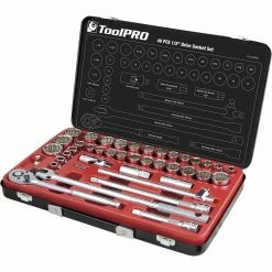 Best deal ⌛ ToolPRO Socket Set 1/2" Drive Metric/SAE 40 Piece 😀
