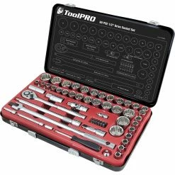 Best Sale 🎉 ToolPRO Socket Set 1/2" Drive Metric/SAE 60 Piece ✨