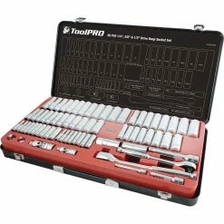 Wholesale 🛒 ToolPRO Socket Set 3/8" & 1/2" Drive Metric/SAE 69 Piece 🔔