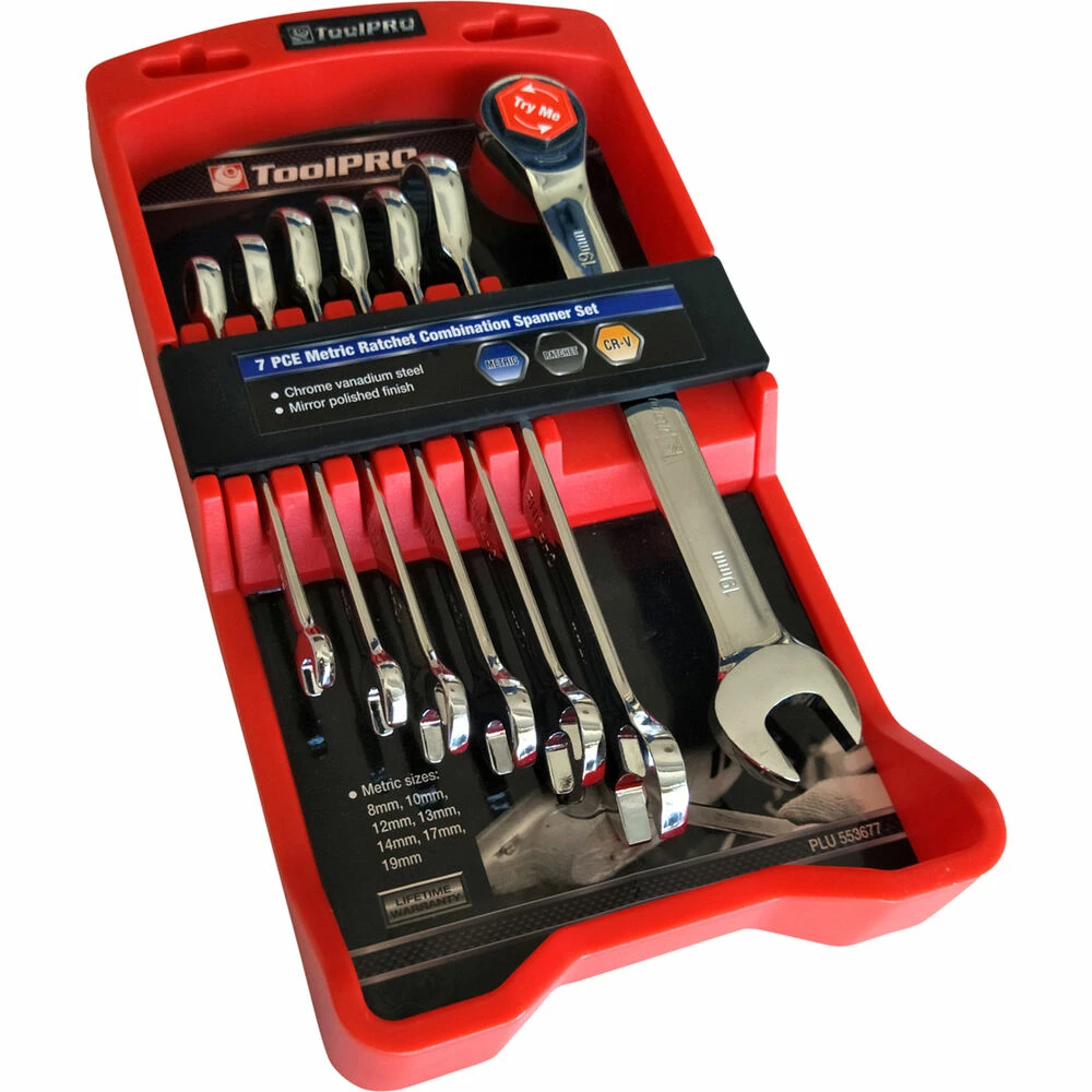 Promo π₯ ToolPRO Ratchet Spanner Set Metric 7 Piece βοΈ