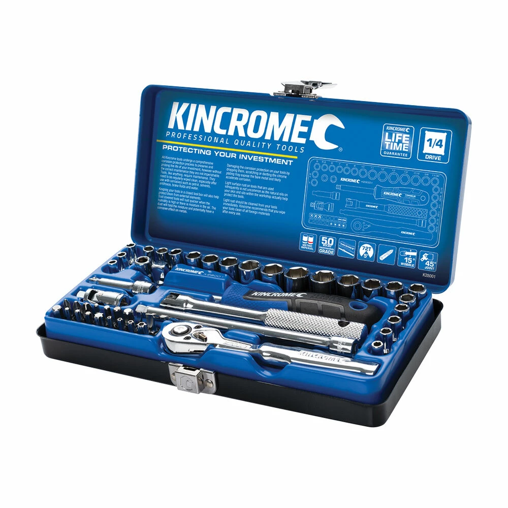 Top 10 π Kincrome Socket Set 1/4" Drive Metric/SAE 48 Piece 𧨠- Image 2