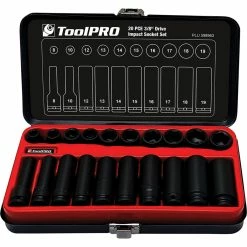 Wholesale 🧨 ToolPRO Impact Socket Set 3/8" Drive Metric 20 Piece 🔔