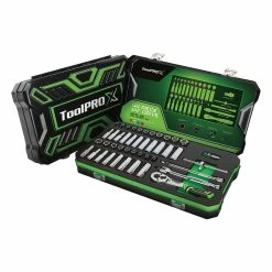 Cheapest 🎉 ToolPRO-X Socket Set 1/4" Drive Metric/SAE 44 Piece 🔔