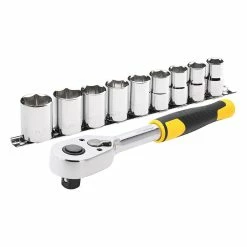 Wholesale ⌛ Stanley Socket Set 1/2" Drive Metric 10 Piece ✨