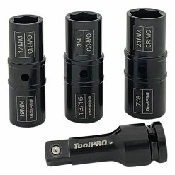 Cheap 👍 ToolPRO Wheel Nut Socket Set 1/2" Drive Metric 4 Piece 🧨