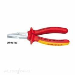 Hot Sale 🛒 Knipex 1000V Flat Nose Plier - 160mm - 2006160 🔥